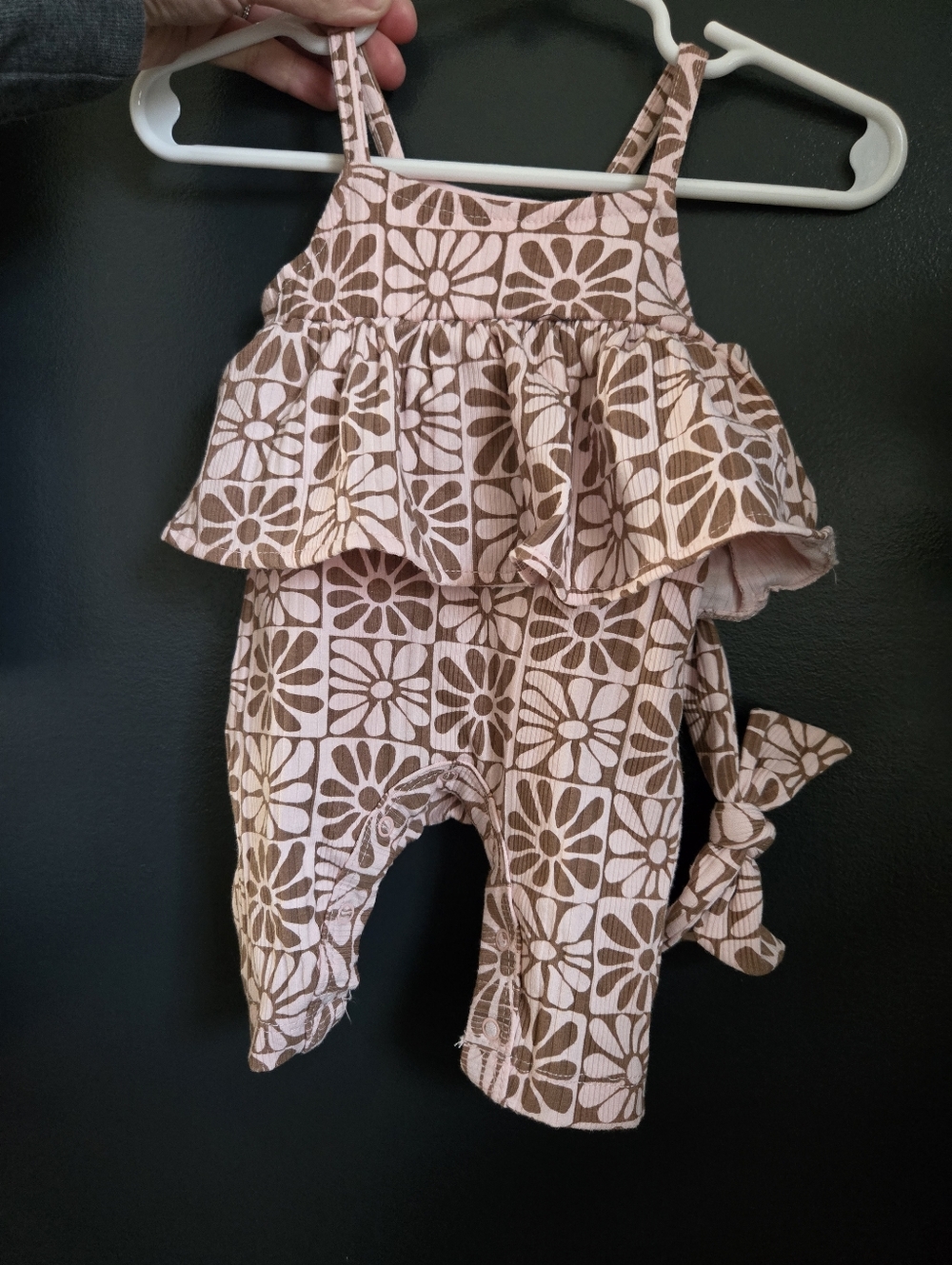 Grayson Mini Baby Girl Outfit With Headband NWT Newborn